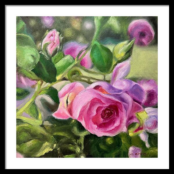 Hope Blooms Among Thorns - Framed Print