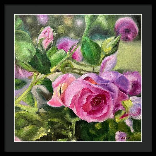 Hope Blooms Among Thorns - Framed Print