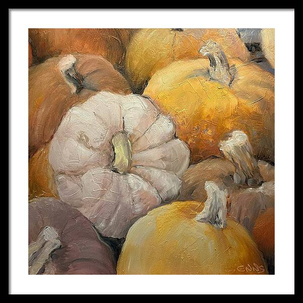Pumpkin Picking Time - Framed Print