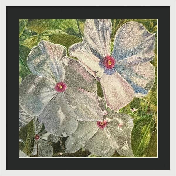 Dance of Light in the Garden - Framed Print