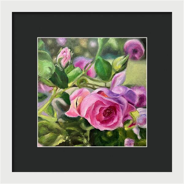 Hope Blooms Among Thorns - Framed Print