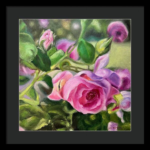 Hope Blooms Among Thorns - Framed Print