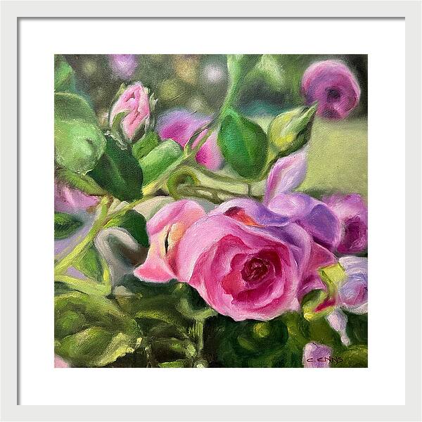 Hope Blooms Among Thorns - Framed Print