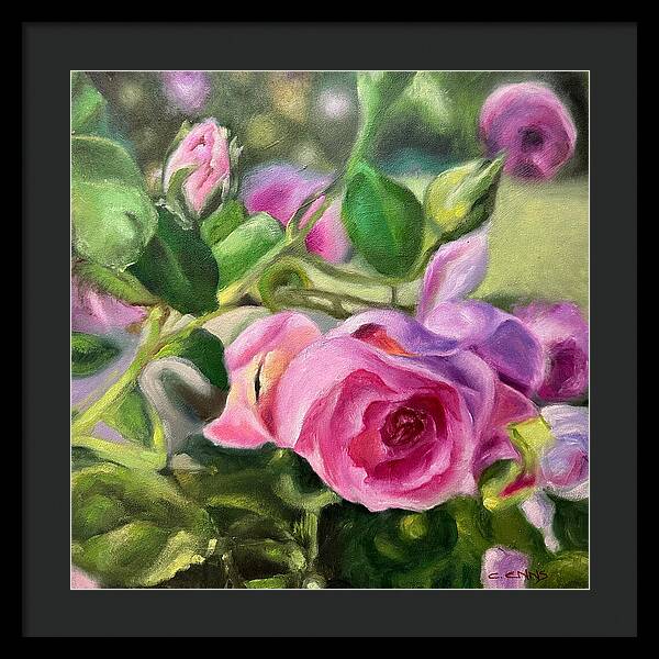 Hope Blooms Among Thorns - Framed Print