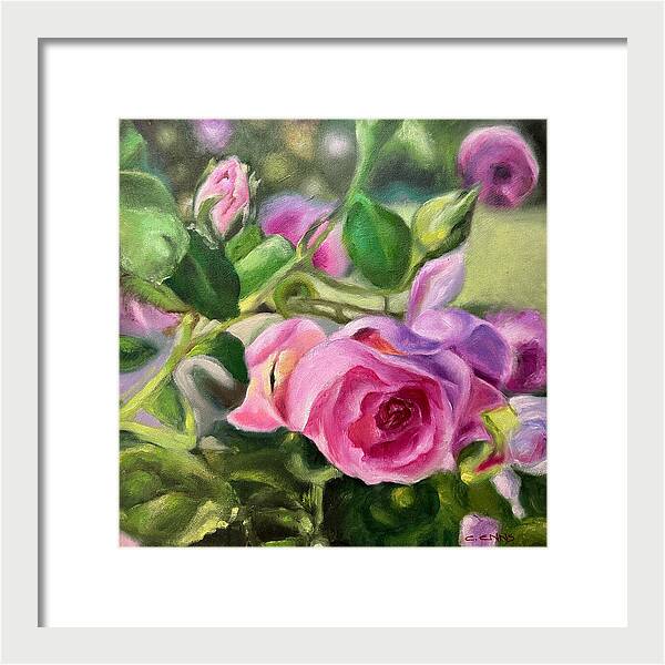 Hope Blooms Among Thorns - Framed Print