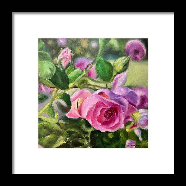 Hope Blooms Among Thorns - Framed Print