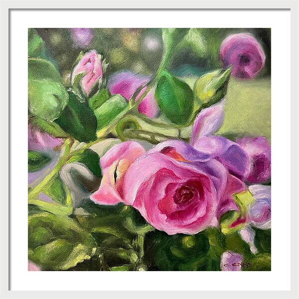 Hope Blooms Among Thorns - Framed Print