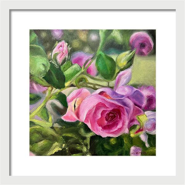 Hope Blooms Among Thorns - Framed Print