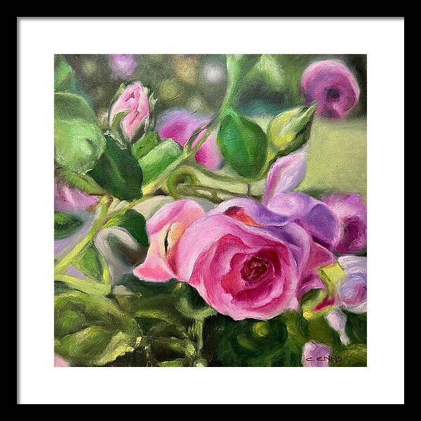 Hope Blooms Among Thorns - Framed Print