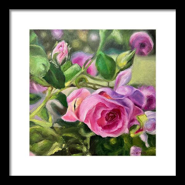 Hope Blooms Among Thorns - Framed Print