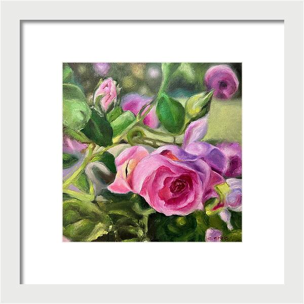Hope Blooms Among Thorns - Framed Print