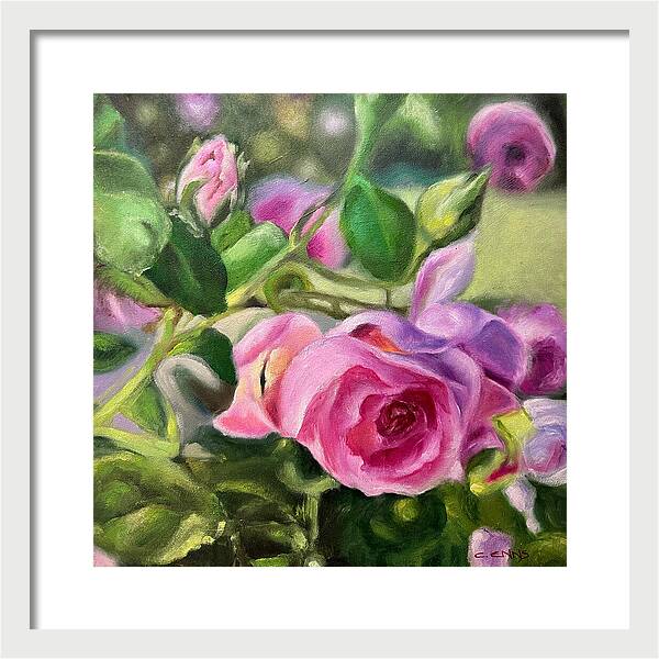 Hope Blooms Among Thorns - Framed Print