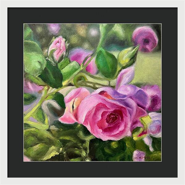 Hope Blooms Among Thorns - Framed Print