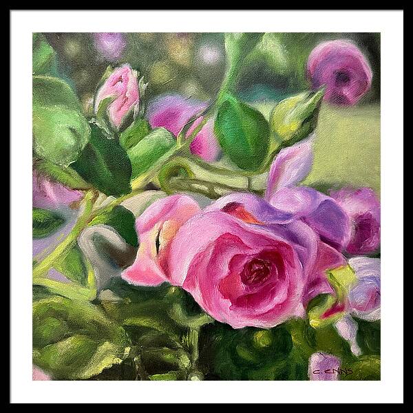 Hope Blooms Among Thorns - Framed Print