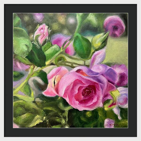 Hope Blooms Among Thorns - Framed Print