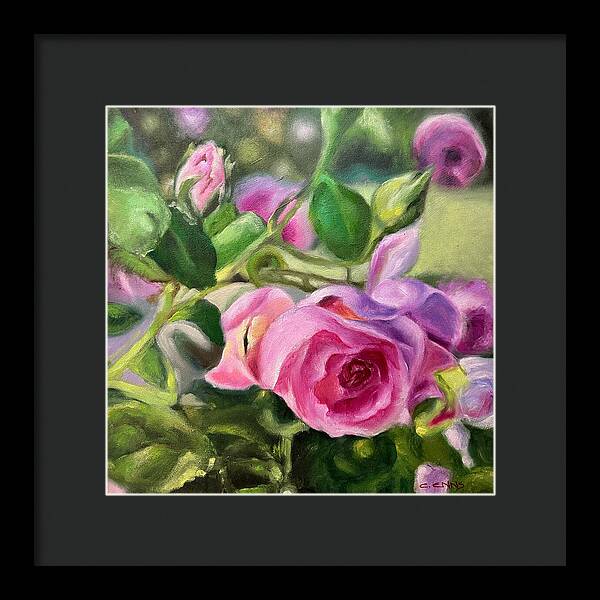 Hope Blooms Among Thorns - Framed Print