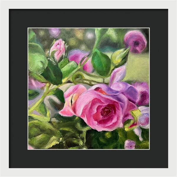 Hope Blooms Among Thorns - Framed Print