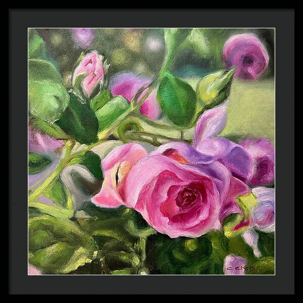 Hope Blooms Among Thorns - Framed Print