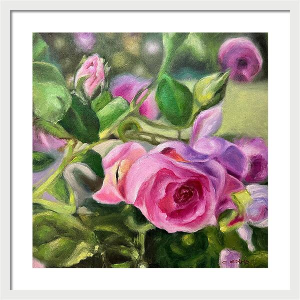 Hope Blooms Among Thorns - Framed Print