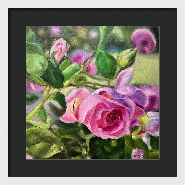 Hope Blooms Among Thorns - Framed Print