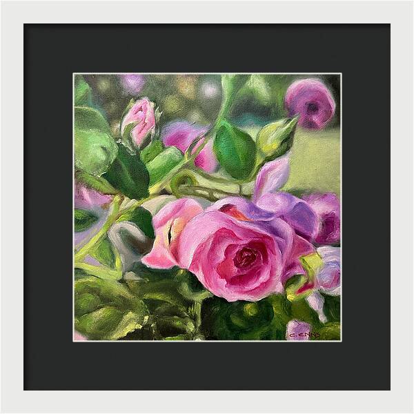 Hope Blooms Among Thorns - Framed Print