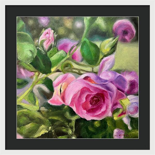 Hope Blooms Among Thorns - Framed Print