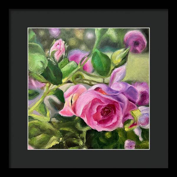 Hope Blooms Among Thorns - Framed Print