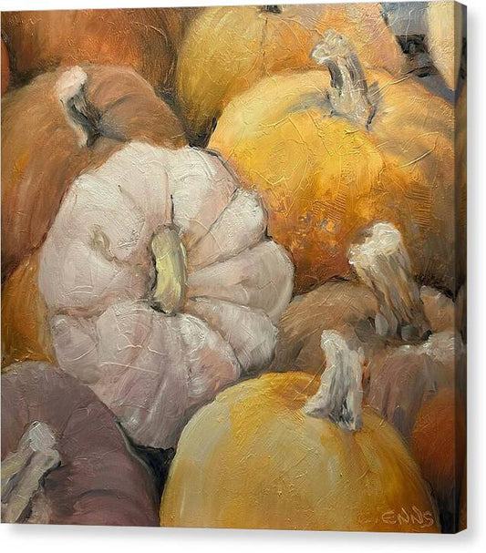 Pumpkin Picking Time - Canvas Print