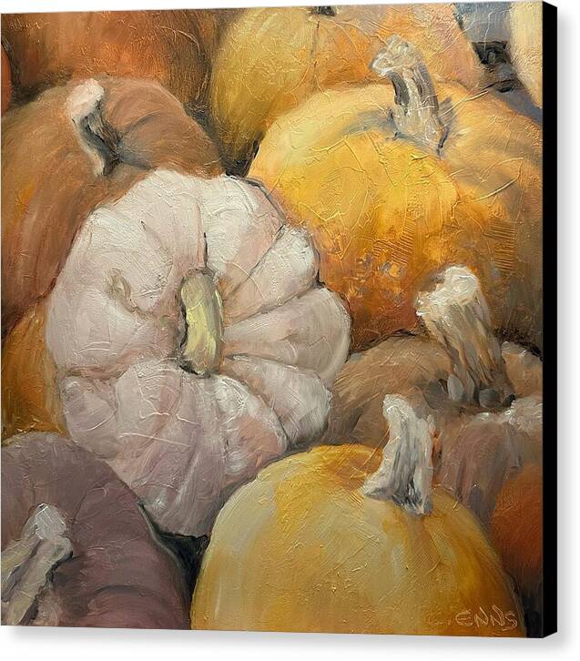 Pumpkin Picking Time - Canvas Print