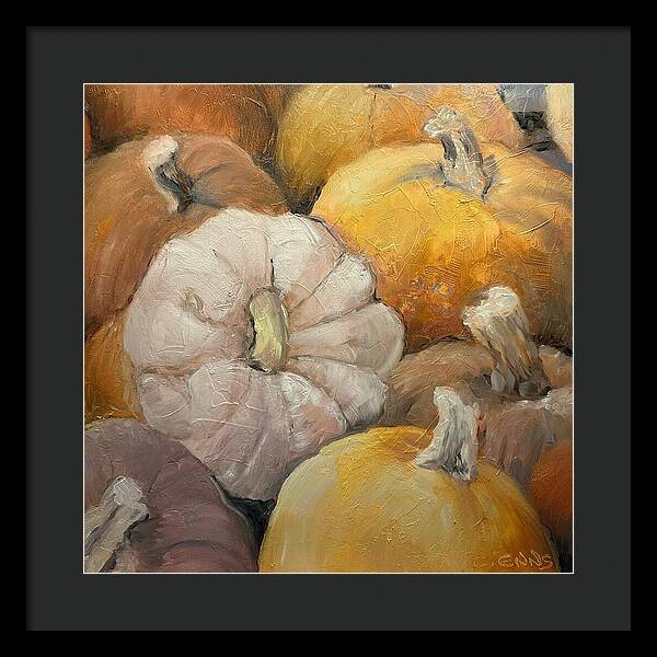 Pumpkin Picking Time - Framed Print