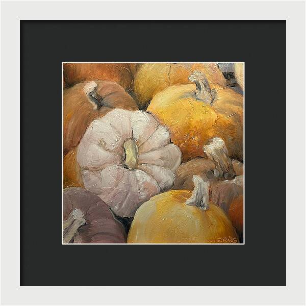 Pumpkin Picking Time - Framed Print