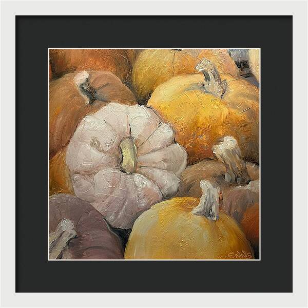 Pumpkin Picking Time - Framed Print