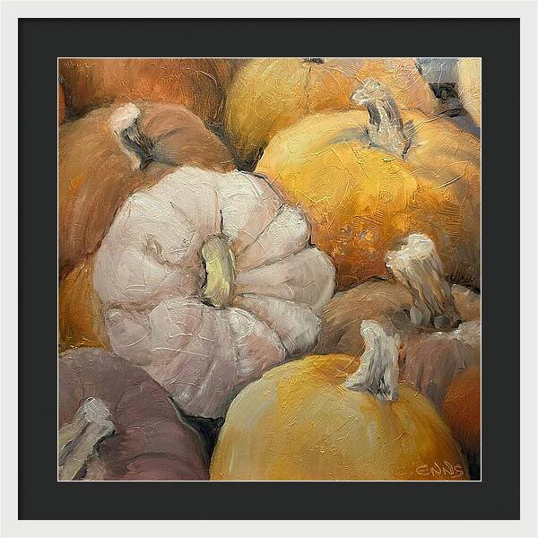 Pumpkin Picking Time - Framed Print