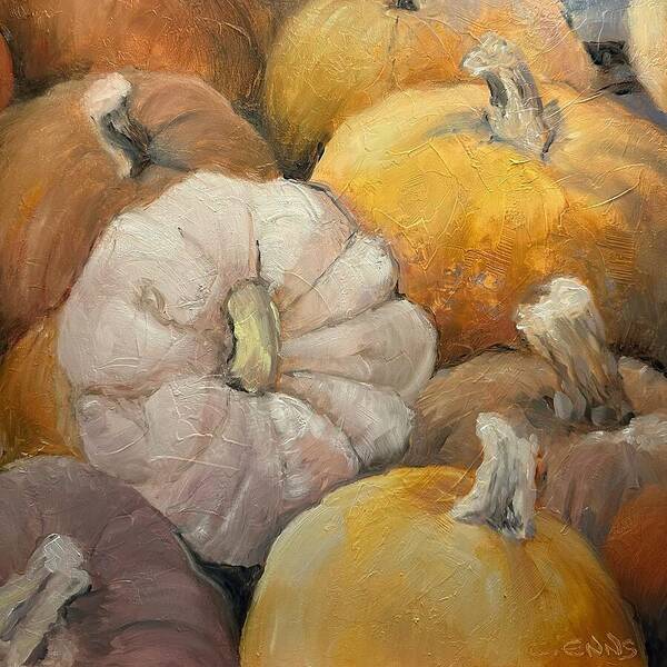 Pumpkin Picking Time - Art Print