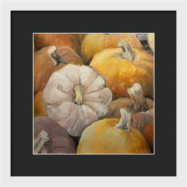 Pumpkin Picking Time - Framed Print