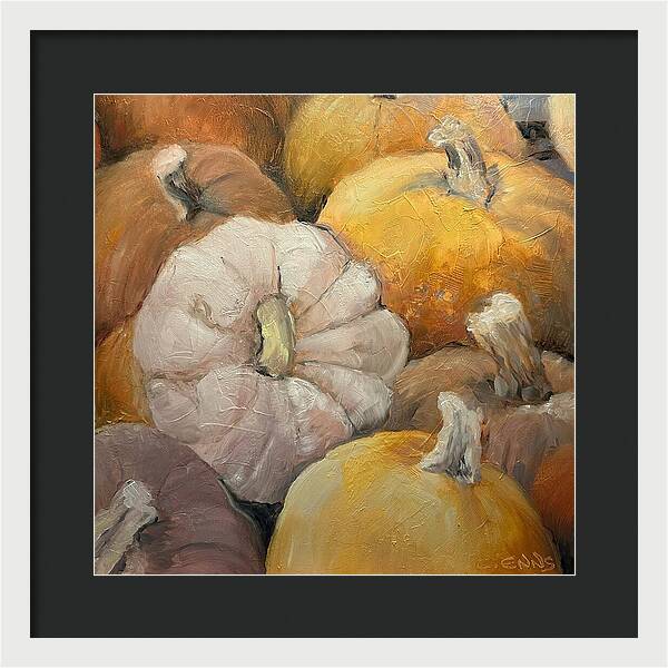 Pumpkin Picking Time - Framed Print