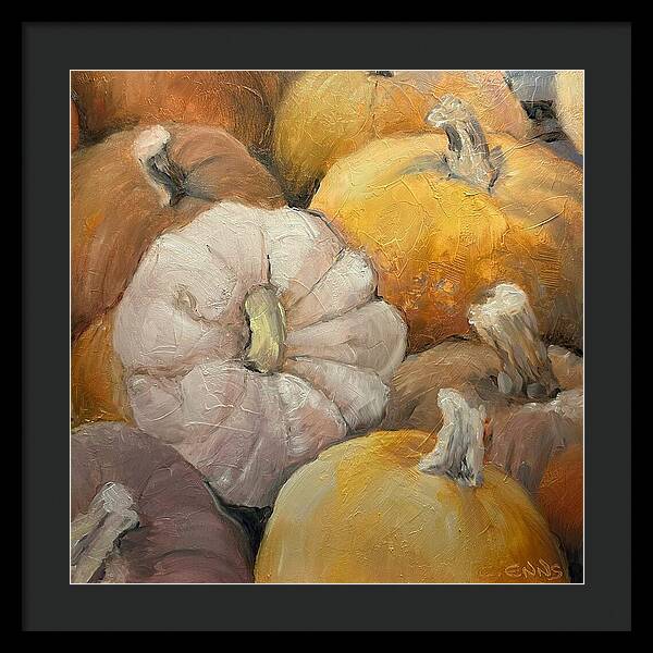 Pumpkin Picking Time - Framed Print
