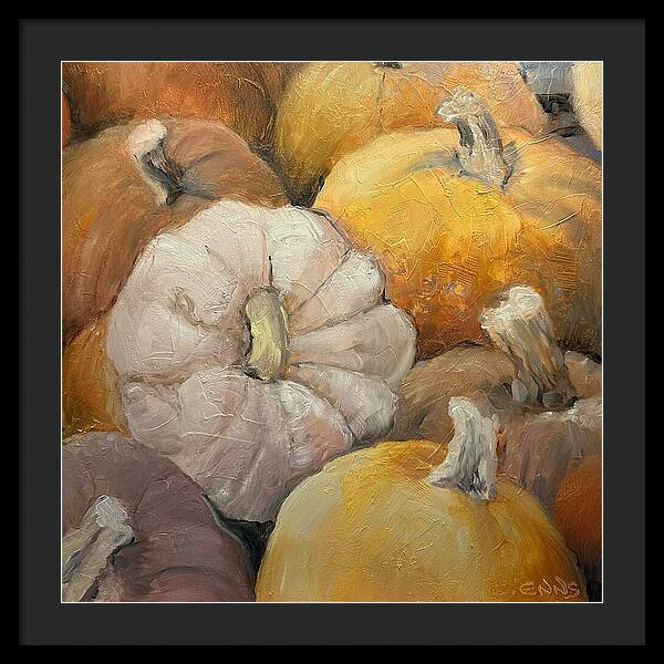 Pumpkin Picking Time - Framed Print
