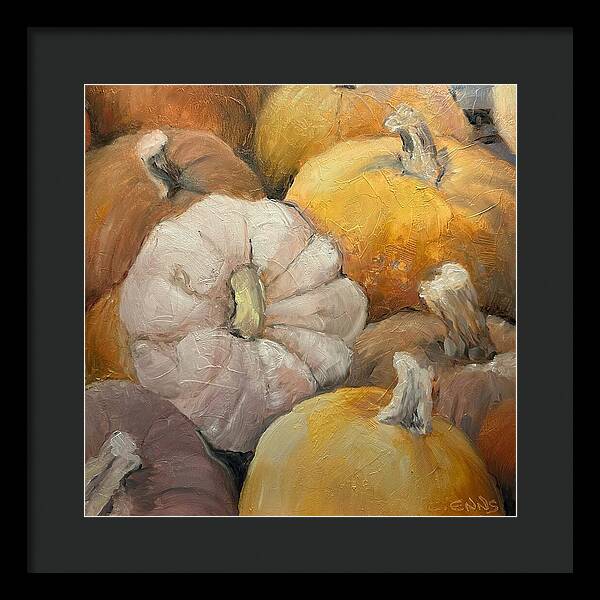 Pumpkin Picking Time - Framed Print