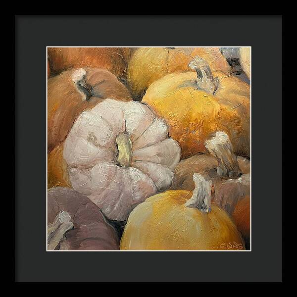 Pumpkin Picking Time - Framed Print