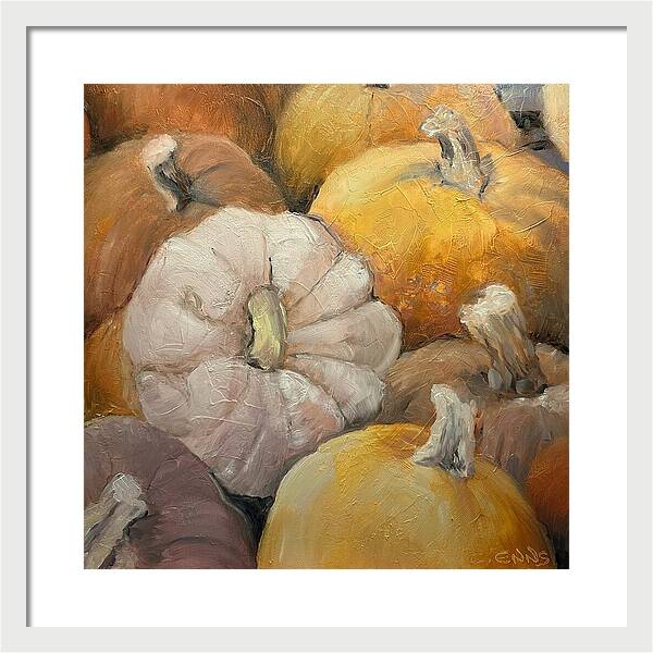 Pumpkin Picking Time - Framed Print