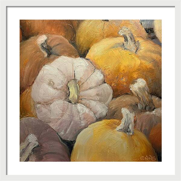 Pumpkin Picking Time - Framed Print