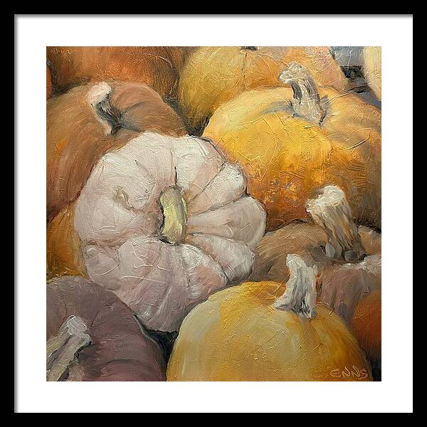 Pumpkin Picking Time - Framed Print