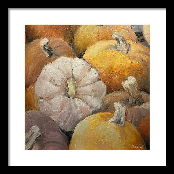Pumpkin Picking Time - Framed Print
