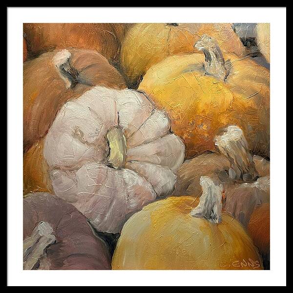 Pumpkin Picking Time - Framed Print