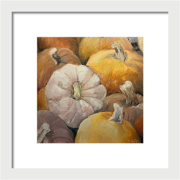 Pumpkin Picking Time - Framed Print