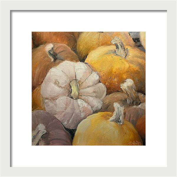 Pumpkin Picking Time - Framed Print