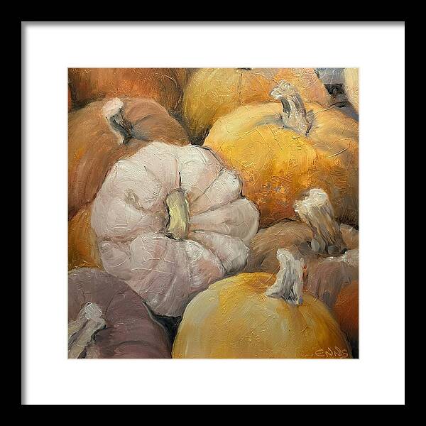 Pumpkin Picking Time - Framed Print