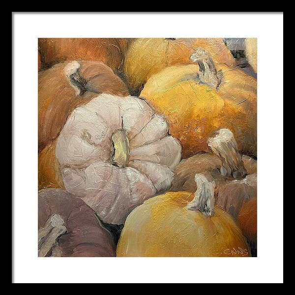 Pumpkin Picking Time - Framed Print