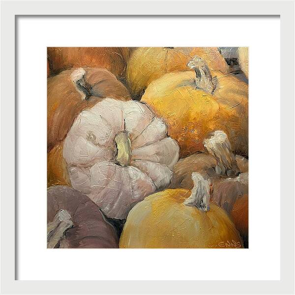 Pumpkin Picking Time - Framed Print